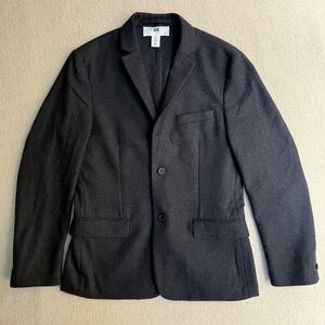 H&M Black Gray Blazer Sport Coat Classic Tailored Men’s Jacket Suit 38 M